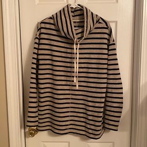 Loft tunic fleece cowl neck medium